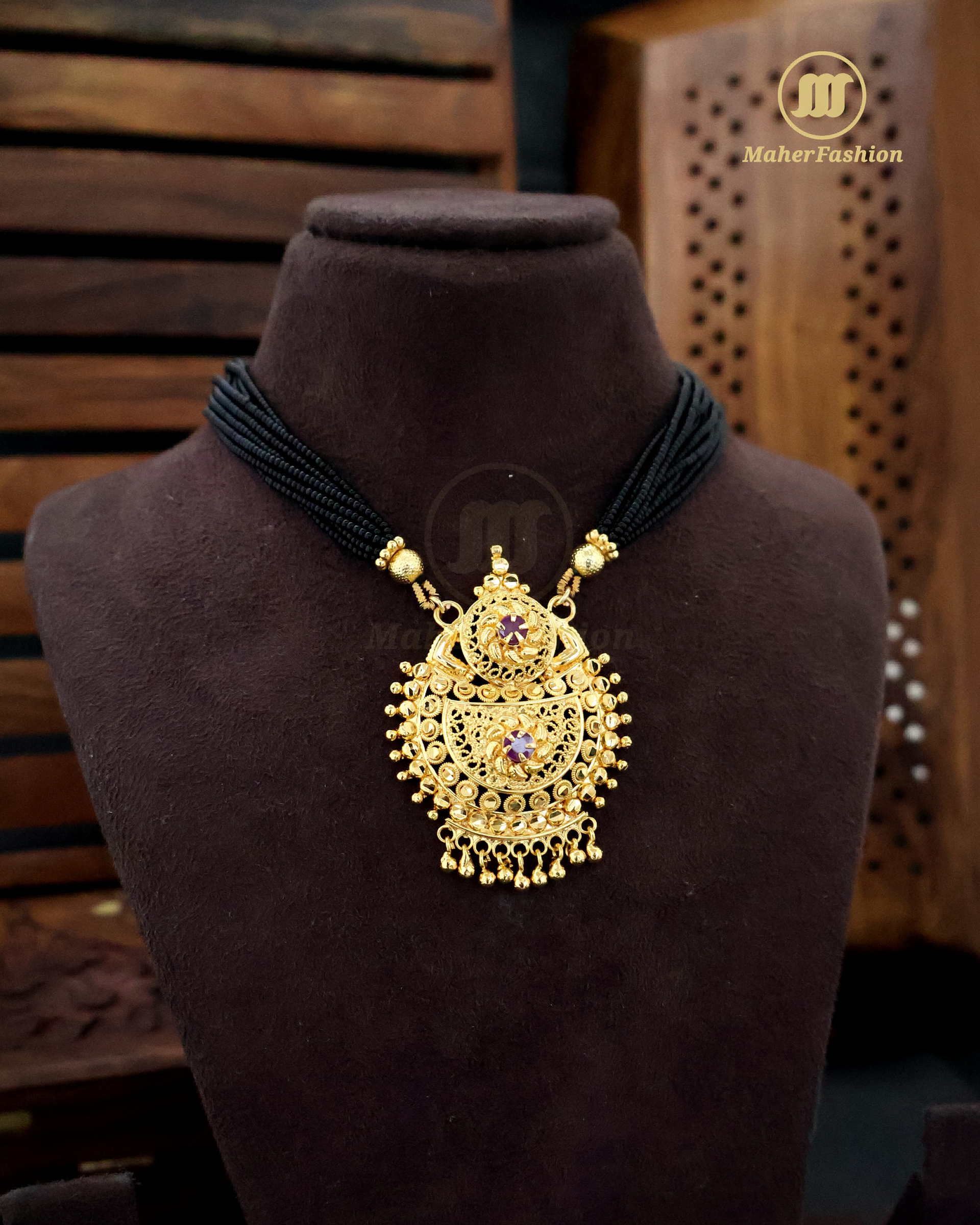 Malhar Latest Mangalsutra Designs Only Gold _Online _Maherfashion_Mumbai